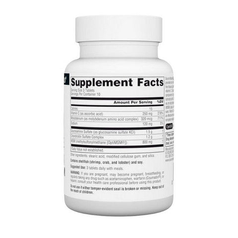 Source Naturals, Glucosamine Chondroitin, Complex w/MSM 30 Tabs Source Naturals