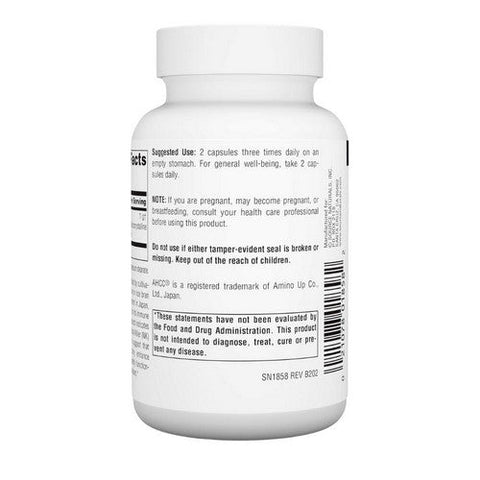 Source Naturals, AHCC with BioPerine, 500 mg, W/o Bioperine 60 Caps Source Naturals