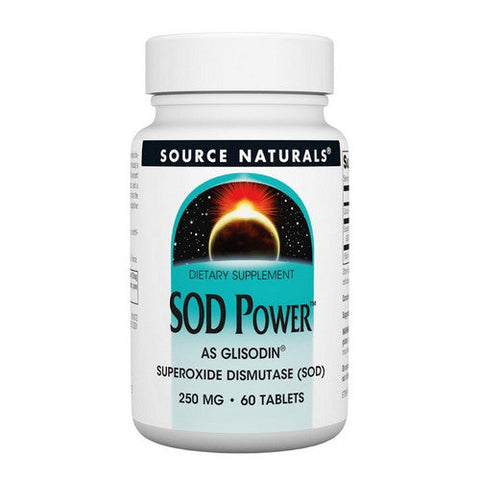 Source Naturals, Glisodin Power (s.o.d.), 250 mg, 60 Tabs Source Naturals