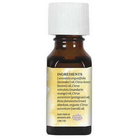 Aura Cacia, Pure Aromatherapy Oil Panic Button Neroli And Rose, 0.5 Oz Aura Cacia