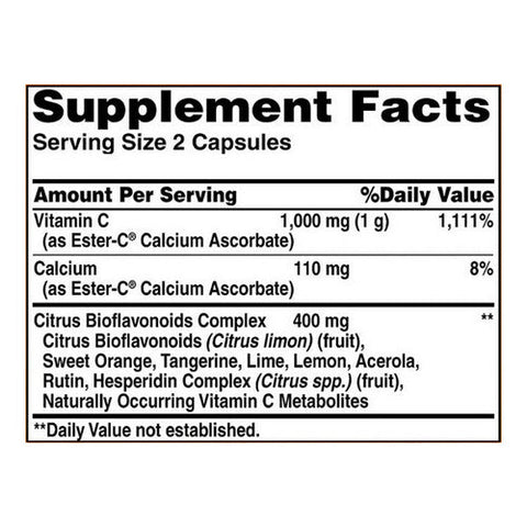 American Health, Ester-c With Citrus Bioflavonoids, 500 mg, 240 Caps American Health