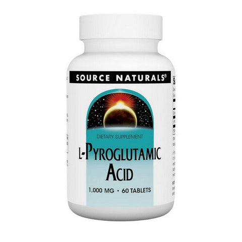 Source Naturals, L-Pyroglutamic Acid, 1000 MG, 60 Tabs Source Naturals