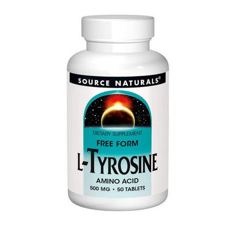 Source Naturals, L-Tyrosine, 500 MG, 50 Tabs Source Naturals