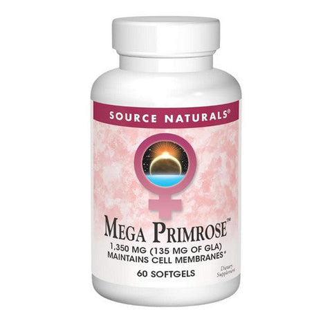 Source Naturals, Mega Primrose, 1350 mg, (Eternal Woman) 60 Softgel Source Naturals