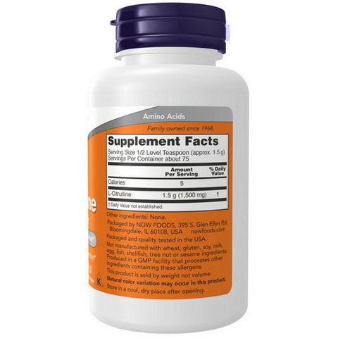 Now Foods, L-Citrulline, 4 Oz Now Foods