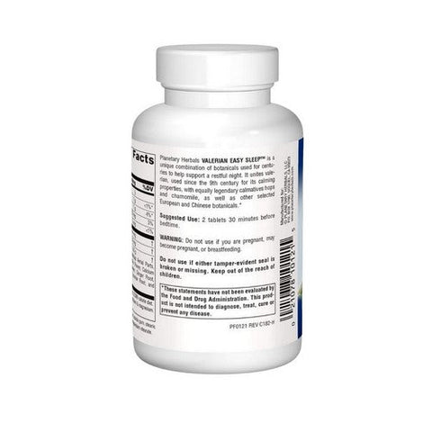 Planetary Herbals, Valerian Easy Sleep, 900 Mg, 60 Tabs Planetary Herbals