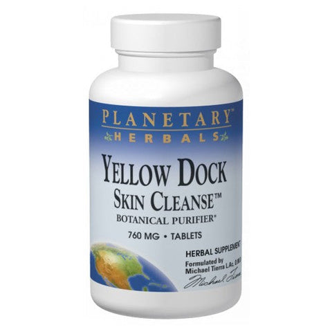 Planetary Herbals, Yellow Dock Skin Cleanse, 60 Tabs Planetary Herbals