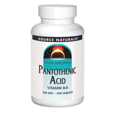 Source Naturals, Pantothenic Acid, 250 mg, 250 Tabs Source Naturals
