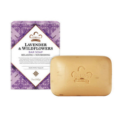Nubian Heritage, Bar Soap, Shea Butter with Lavender and Wildflowers Nubian Heritage