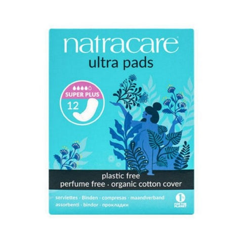 Natracare, Pads Super Ultra Plus, 12 CT Natracare
