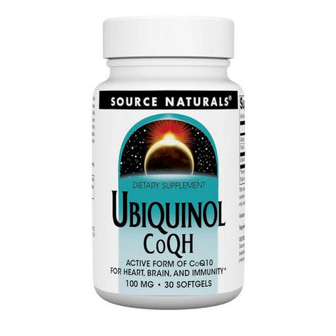 Source Naturals, Ubiquinol Co QH, 100mg, 30 softgels Source Naturals