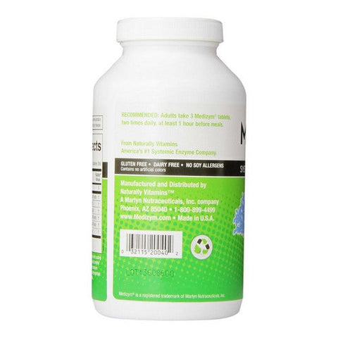 Naturally Vitamins, Medizym Systemic Enzyme Formula, 800 TAB Naturally Vitamins