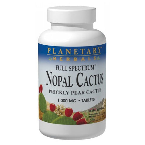 Planetary Herbals, Nopal Cactus, Full Spectrum, 1000mg, 120 Tabs Planetary Herbals