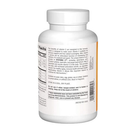 Source Naturals, Systemic C tablets, 1000mg, 200 Tabs Source Naturals
