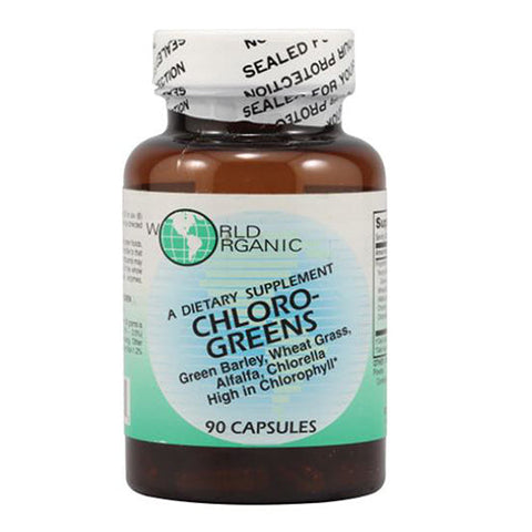 World Organics, Chloro Greens, 90 caps World Organics