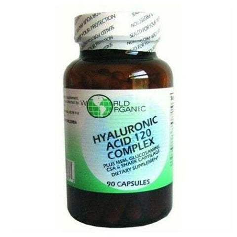 World Organics, Hyaluronic Acid, 120 Mg, 90 caps World Organics