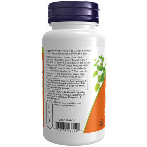 Now Foods, Dopa Mucuna, 90 Veg Caps Now Foods