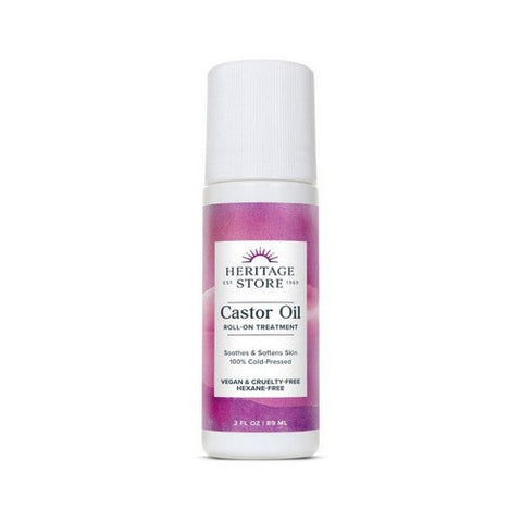 Heritage Store, Castor Oil Roll On Treatment, 3 OZ Heritage Store