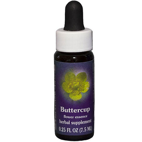 Flower Essence Services, Buttercup Dropper, 0.25 oz Flower Essence Services