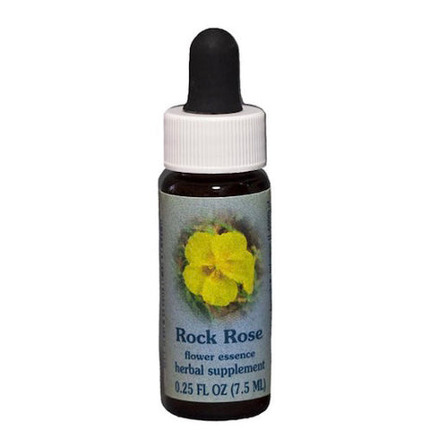 Flower Essence Services, Rock Rose Dropper, 0.25 oz Flower Essence Services