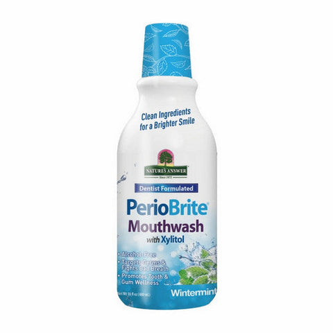 Nature's Answer, PerioBrite Mouthwash With Xylitol Wintermint, 16 Oz Nature's Answer
