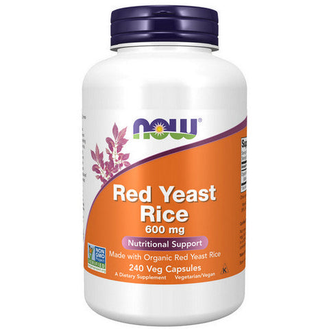 Now Foods, Red Yeast Rice Extract, 600 mg, 240 Vcaps Now Foods