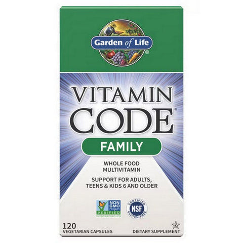 Garden of Life, Vitamin Code, Family Formula 120 Caps Garden of Life