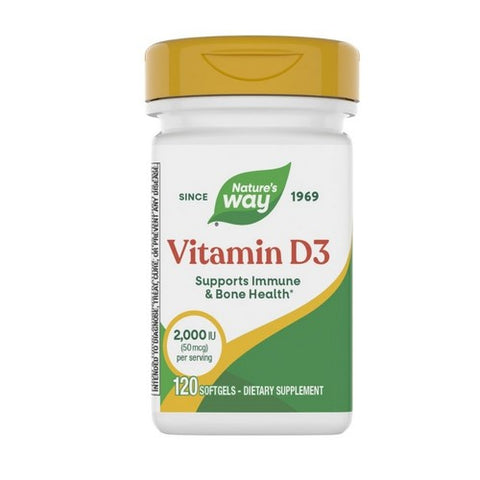 Vitamin D3 120 Softgels by Nature's Way