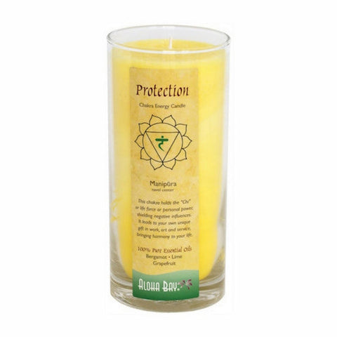 Aloha Bay, Chakra Candle Jar Protection Bergamot Lime, 11 Oz Aloha Bay