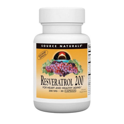 Source Naturals, Resveratrol, 200 mg, 30 Vcaps Source Naturals