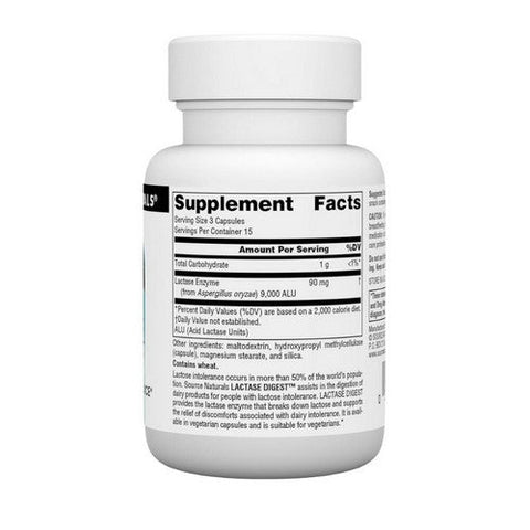Source Naturals, Lactase Digest, 45 Vcaps Source Naturals