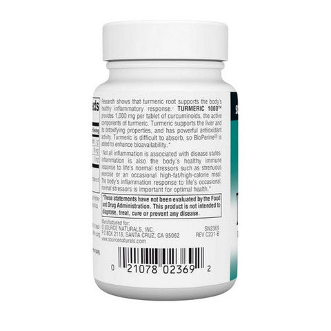 Source Naturals, Turmeric Extract, 1000 mg, 30 Tabs Source Naturals