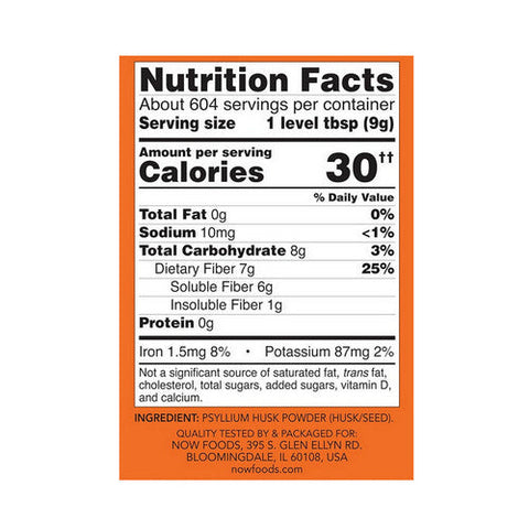 Now Foods, Psyllium Husk Powder, 12 lb Now Foods