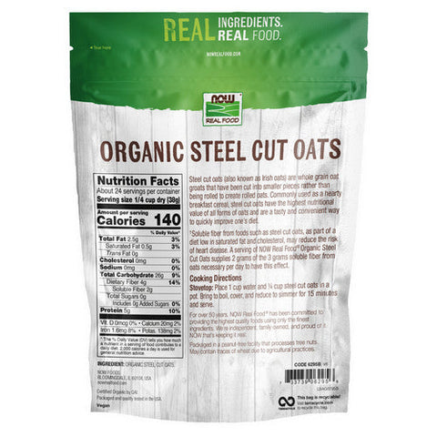 Now Foods, Steel Cut Oats, 2 lb Now Foods