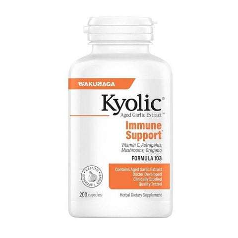 Kyolic, Aged Garlic Extract Immune Formula 103, 200 Caps Kyolic
