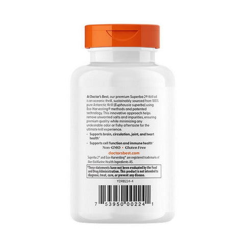 Doctors Best, Real Krill, 350 Mg, 60 Softgel Doctors Best