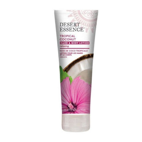 Desert Essence, Organic Relaxing Hand And Body Lotion Tropical Coconut, 8 oz Desert Essence