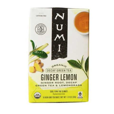 Numi Tea, Ginger Lemon Tea Decaf, 16 Bags Numi Tea