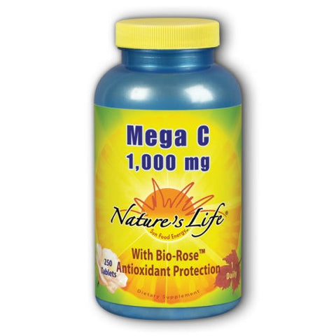 Nature's Life, Mega Vitamin C, 1000 mg, 250 tabs Nature's Life