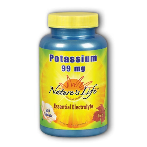 Nature's Life, Potassium, 99 mg, 250 tabs Nature's Life
