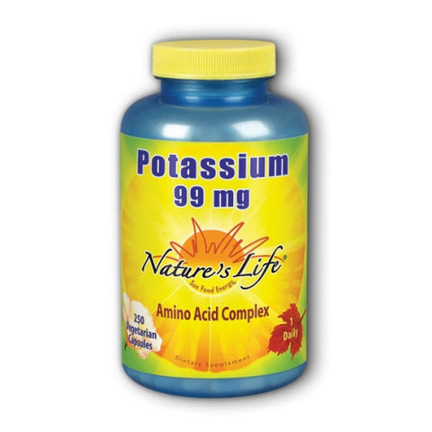 Nature's Life, Potassium, 99 mg, 250 caps Nature's Life