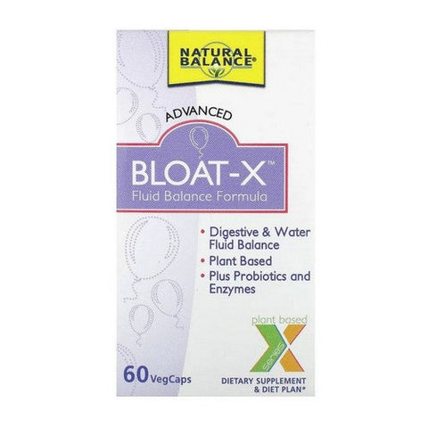 Natural Balance (Formerly known as Trimedica), Bloat-X Fluid Balance Formula, 60 Veg Caps Natural Balance (Formerly known as Trimedica)