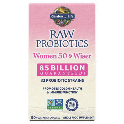 Garden of Life, RAW Probiotics Women, 50 & Wiser 90 caps Garden of Life