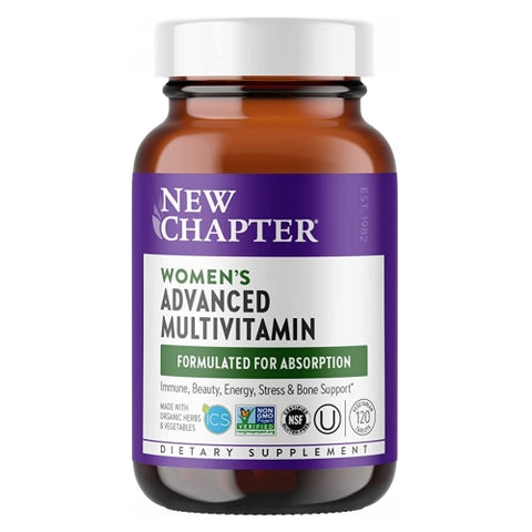 New Chapter, Women's Advanced Multivitamin, 120 Tabs New Chapter