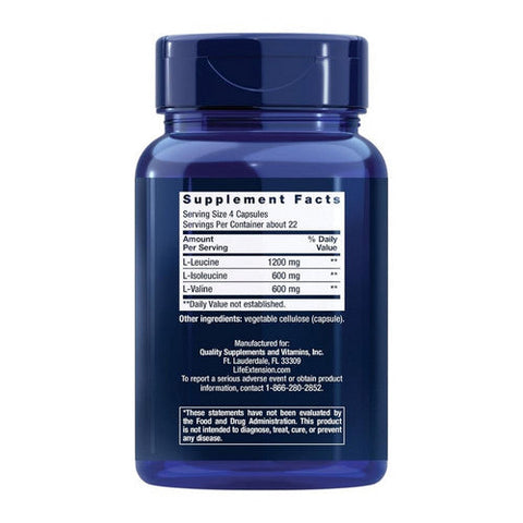 Life Extension, Branched Chain Amino Acids, 90 caps Life Extension