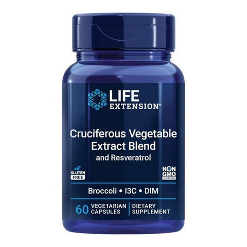 Life Extension, Triple Action Cruciferous Vegetable Extract, with Resveratrol 60 vcaps Life Extension