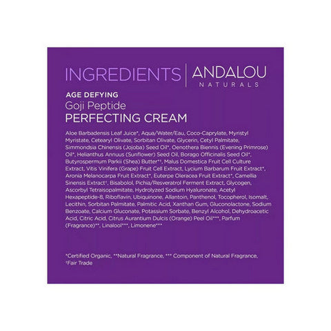 Andalou Naturals, Super Goji Peptide Perfecting Cream, 1.7 oz Andalou Naturals