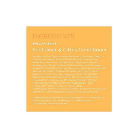 Andalou Naturals, Conditioner Brilliant Shine Sunflower And Citrus, Sunflower and Citrus 11.5 oz Andalou Naturals