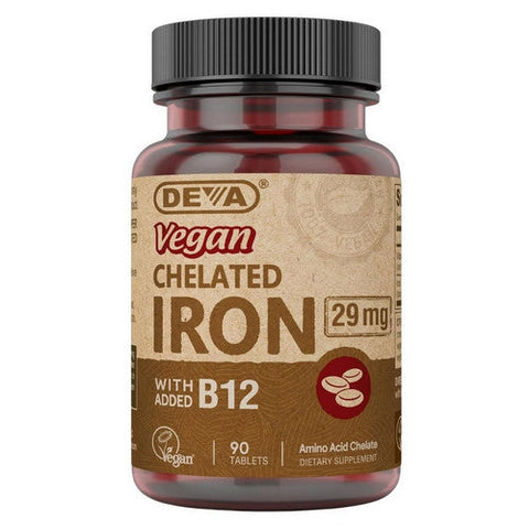 Deva Nutrition, Vegan Chelated Iron, 90 TAB Deva Nutrition
