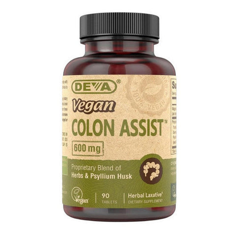 Deva Vegan Vitamins, Vegan Colon Assist, 90 TAB Deva Vegan Vitamins